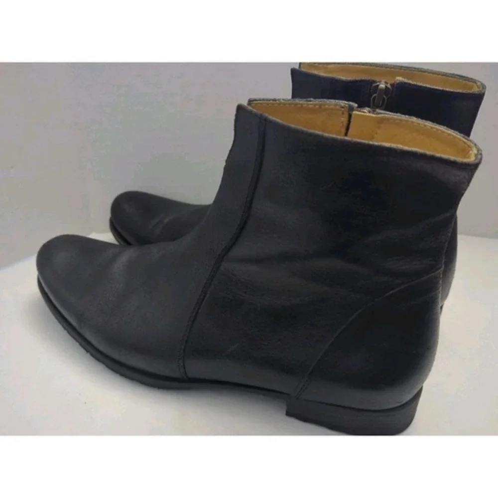 Billy‎ Reid Men Black Ankle Chukka Moto Boots Side Zip Handmade Italy 7.5-8 READ